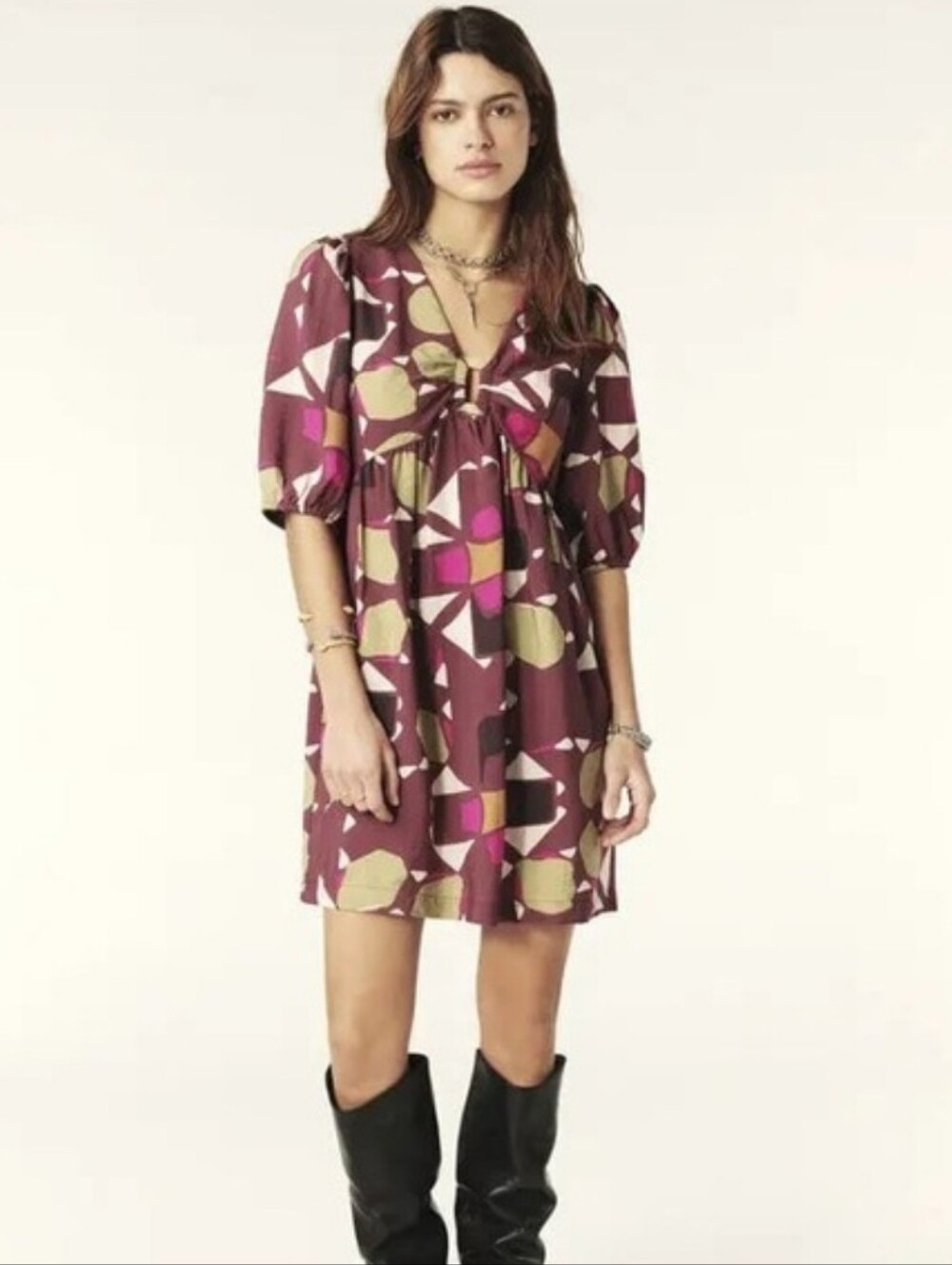 Ba&sh Arancia Short Loose-Fitting Dress